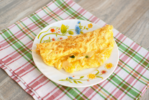 prato com omelete