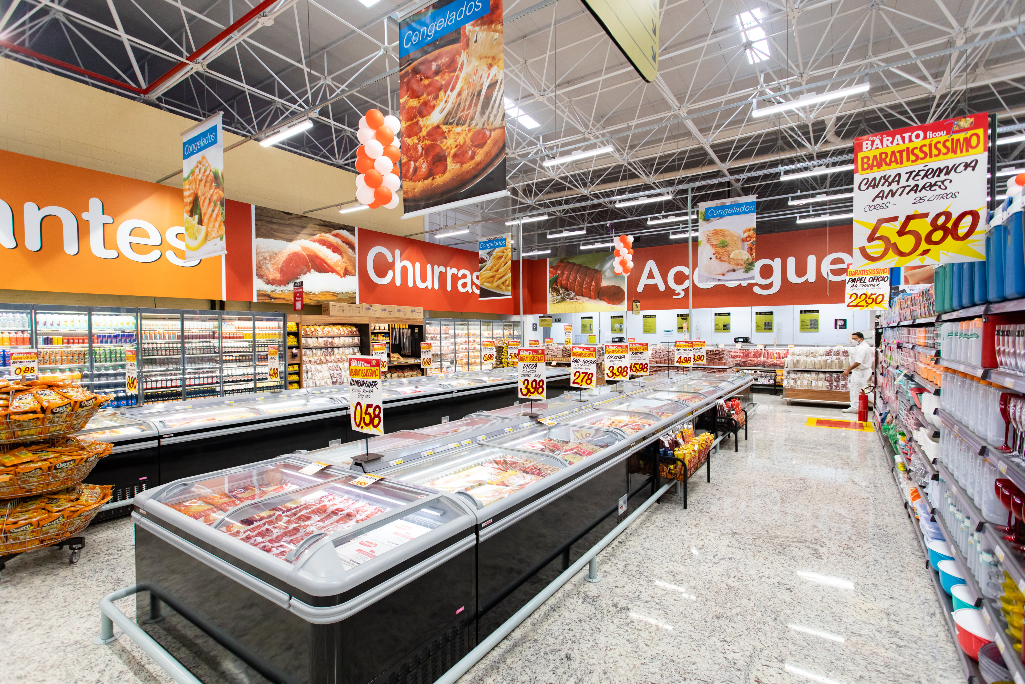 inauguração supermercado