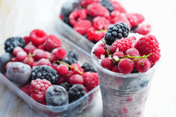 frutas congeladas comida congelada