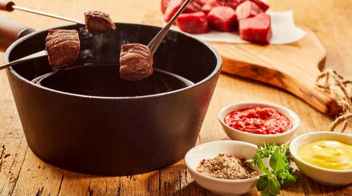 fondue de vinho com filé  igual ao do restaurante 