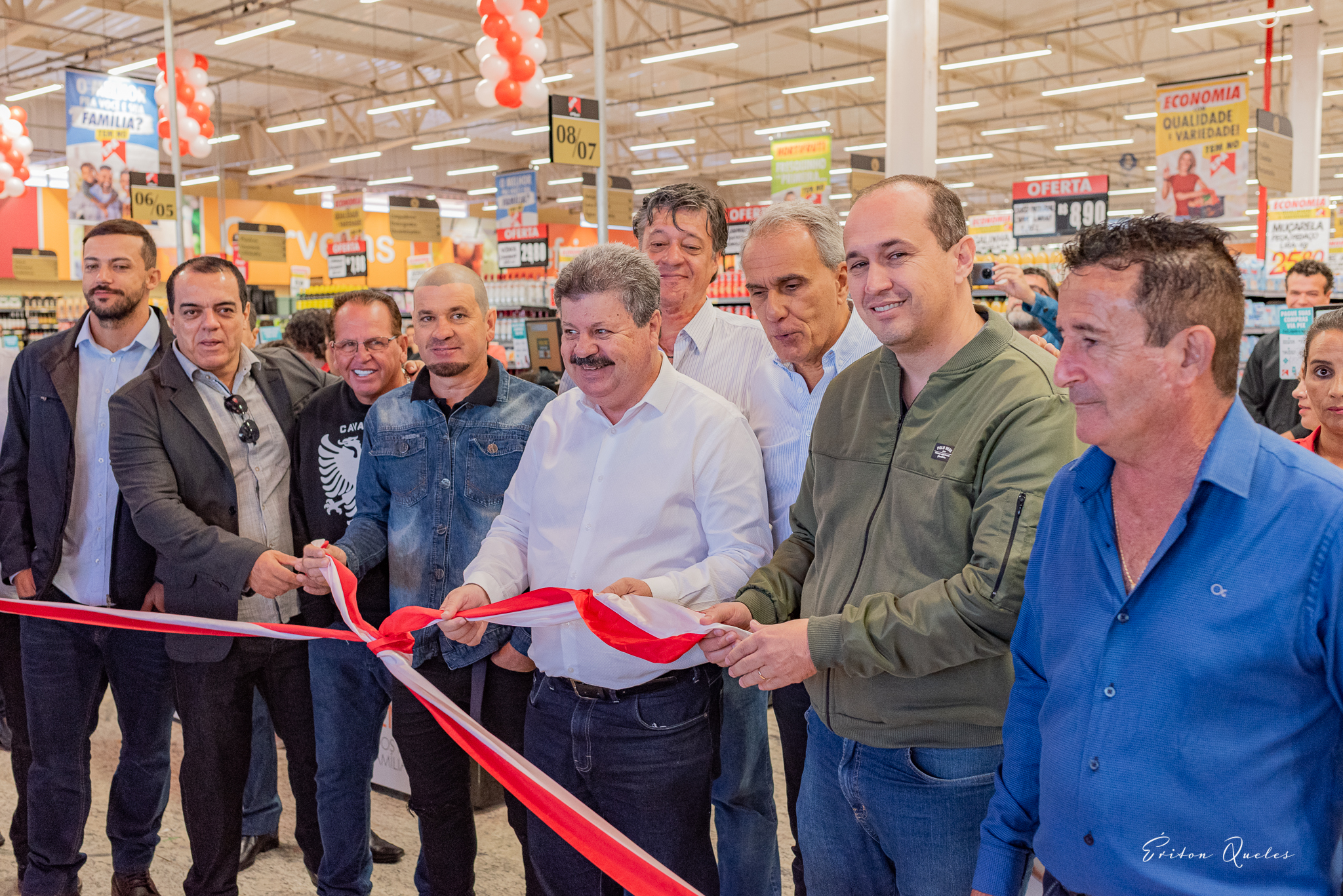 corte da faixa de inauguração Novo EPA Santa Rita do Sapucaí 