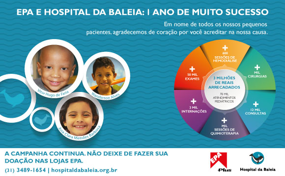 Epa e Hospital da Baleia: Uma parceria de muito sucesso.