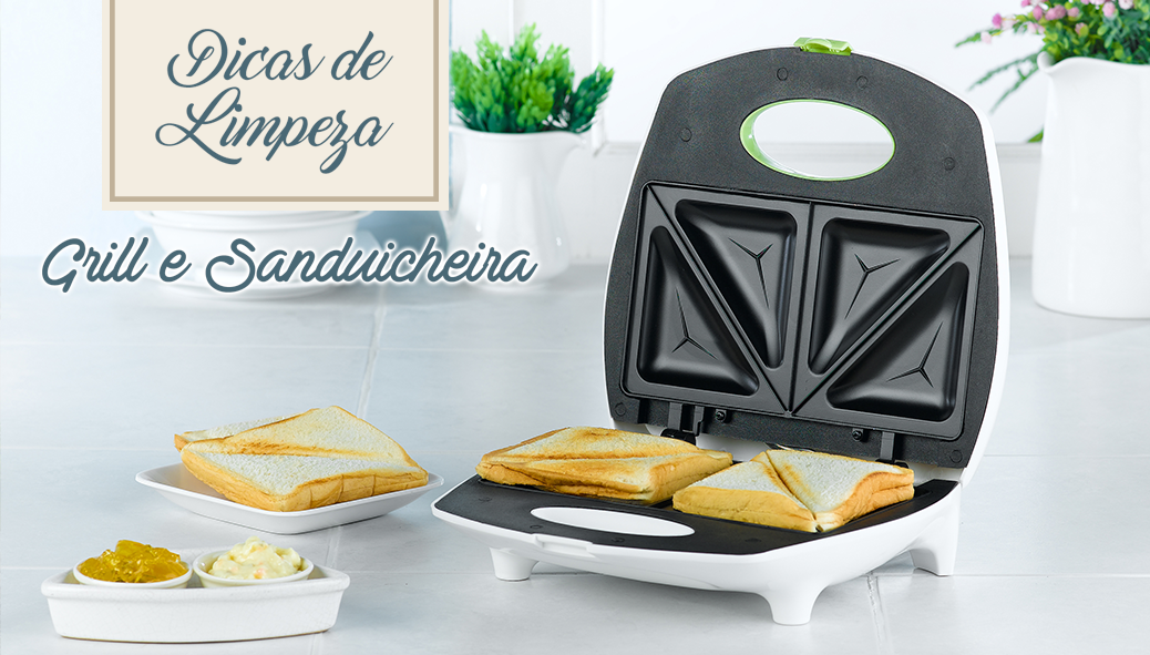 Como limpar o grill ou sanduicheira: