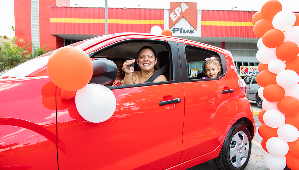 Entrega do Quinto Carro Mobi 0km - Aniversário Epa 60 anos