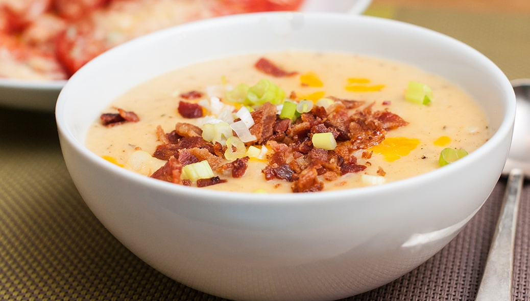 Caldo de Batata e Alho-Poró